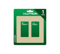 Lutron Claro 2 Gang Decorator Placca da parete, CW-2-IV, Avorio
