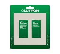 Lutron Claro CW-2-LA - Placca decorativa a 2 moduli, colore: Mandorla chiara