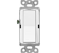 Lutron Claro On/Off Switch, 15 Amp, Single-Pole, SC-1PS-SW, Snow