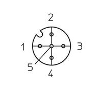 LUTRONIC 1074 CONNETTORE CONFEZIONATO PER SENSORE O ATTUATORE M12 GIUNTO