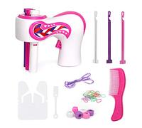 LUTTIO Macchina elettrica per intrecciare i capelli automatica, set fai da te per trecce a 3 ciocche per acconciature e decorazioni, avvio con un clic, torsione rapida, regalo per ragazze (rosa e
