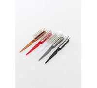 LUTTMANN® - Spazzola con gommini antiscivolo per parrucche e extension, colore: grigio