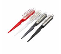 LUTTMANN® Spazzola con gommini per parrucche, extension per capelli, capelli sintetici e capelli veri, 1 pezzo (Nero)