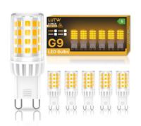 LUTW G9 Lampadine LED 4W = 60W 650LM Bianco Caldo 2700K 6 Pezzi