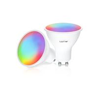 LUTW Lampadine Smart Alexa GU10, Dimmerabile Lampadina Smart GU10 5W, Compatibile con Alexa/Google Home, 450LM Faretti Lampadina WIFI GU10, RGB & 2200K-6500K Bianco Freddo Caldo, 2 Pezzi