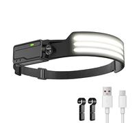 LUTW LED Torcia Frontale con Sensore Movimento, Ricaricabile USB Lampada Frontale Batteria 1200mAh, IPX4 Impermeabile Luce da Testa per Campeggio Corsa Pesca, 1 Pezzi