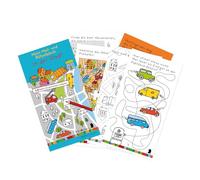 Lutz Mauder Set di 2 blocchi puzzle - nel traffico stradale e in città (48 pagine ciascuna) - Promuove la concentrazione, le capacità motorie e la comprensione del traffico dei bambini - Suku Design