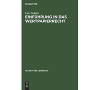 Lutz Sedatis Einführung in das Wertpapierrecht (Copertina rigida)