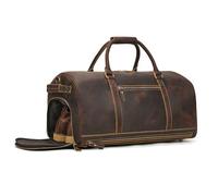 LUUFAN Borsa da viaggio in vera pelle pieno fiore grande capacità Duffel bagagli borsa con scomparto per scarpe, uomini donne weekend borsa a tracolla per vacanze viaggio