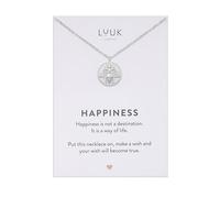 LUUK LIFESTYLE Collana Acciaio Inox con Ciondolo Ape Regina, Argento, 50cm