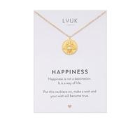 LUUK LIFESTYLE Collana Acciaio Inox con Ciondolo Ape Regina, Oro, 50cm