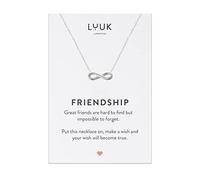 LUUK LIFESTYLE Collana con Ciondolo Infinito, Argento, 50cm
