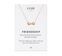 LUUK LIFESTYLE Collana con Ciondolo Infinito, Oro, 50cm