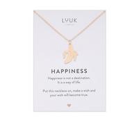 LUUK LIFESTYLE con ciondolo a forma di banana I frutto, idea regalo di compleanno per la migliore amica, lunghezza regolabile, rosa