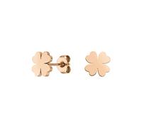 LUUK LIFESTYLE Orecchini a forma di Quadrifoglio, acciaio inossidabile, gioielli da donna per la vita quotidiana, idea regalo ragazza, compagna, fidanzata, rosa