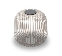 LUUK Studio Lampada solare portatile da giardino, grande lanterna da esterno, lanterna LED da tavolo, luce per balcone, lampada di design e decorazione minimalista, marrone nomade