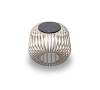 LUUK Studio Lanterna Solare, IP65, Lampada Tavolo Senza Fili, Marrone, S | Luce d'atmosfera Dimmerabile per Giardino e Balcone: Energia Solare, Ricaricabile via USB-C, per uso Interno ed Esterno