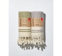 Luum Asciugamano da sauna per hammam, telo da picnic, asciugamano da viaggio, asciugamano da sauna, da uomo, in cotone premium, compatto, leggero, ad asciugatura rapida, tortora/oliva, 90 x 180 cm