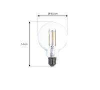 LUUMR Lampadina LED, E27 G95 7W, smart, trasparente LUUMR