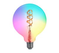LUUMR Smart LED, E27, G125, 4W, RGB, Tuya, WLAN, trasparente, CCT LUUMR