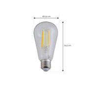 LUUMR Smart LED E27 ST64 7W trasparente ZigBee Hue Tuya LUUMR