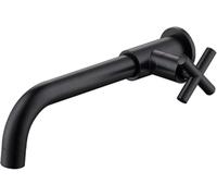 LUUYYI - chiave per lavello a parete per porta esterna ultimo intervento, tubo da giardino, supporto per mocio per piscina, chiave singola ad acqua fredda per bagno e cucina (2)