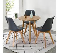 LUUYYI Moderno semplice tavolo rotondo e sedia set per reception, caffetteria, negozio di tè al latte, elegante combinazione di tavolo da pranzo per tempo libero, soluzione per mobili piccoli spazi (A