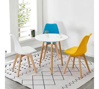 LUUYYI Moderno semplice tavolo rotondo e sedia set per reception, caffetteria, negozio di tè al latte, elegante combinazione di tavolo da pranzo per tempo libero, soluzione per mobili piccoli spazi (A