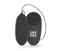 LUV EGG - uovo vibrante nero ricaricabile con telecomando