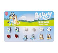 LUV HER Bluey Orecchini ipoallergenici per ragazze dai 4 anni in su, stile a perno e amo da pesca, regalo per orecchie sensibili e amanti dei cartoni animati, 6 paia, in acciaio inossidabile, senza