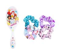 LUV HER Disney Princess - Set di accessori per capelli, 5 pezzi, 1 spazzola grande + 4 elastici per capelli, accessori per ragazze, spazzola districante, scrunchies 3+