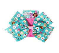 LUV HER Gabby's Dollhouse - Fiocco per capelli singolo per bambine - Un grande fiocco per capelli stampato con il tuo personaggio preferito Cakey