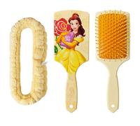 LUV HER Set di spazzole per capelli e fascia per capelli per bambine, con Disney Bella di Beauty & Beast, divertente kit per la cura della pelle, morbido ed elastico, taglia unica, dai 3 anni in su