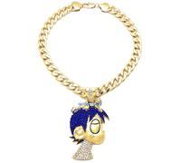 Luv Uzi Cristallo Strass Ciondolo Con 20 O 24 O 76.2cm Collana Vert Lil
