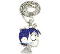 Luv Uzi Cristallo Strass Ciondolo Con 20 O 24 O 76.2cm Collana Vert Lil
