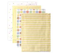 Luvable Friends 4-Pack Flannel Receiving Blankets, Yellow by Luvable Friends