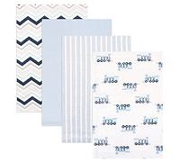 luvable Friends 4 Piece Flannel Receiving blankets, Train by luvable Friends