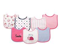 Luvable Friends 7 Piece Drooler bavaglini con retro impermeabile, coccinella