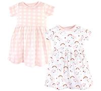 Luvable Friends Abito in cotone per neonate, Unicorno, 0-3 mesi