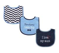 Luvable Friends Bavaglini unisex in cotone con imbottitura in fibra, zia, taglia unica