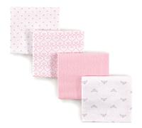 Luvable Friends Flannel Receiving Blankets, Pink Princess