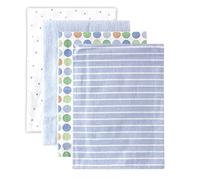 Luvable Friends Lot de 4 Ensemble couverture de Réception en flanelle