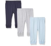 Luvable Friends - Pantaloni in cotone per neonati, blu e grigi, taglia 3 anni, USA