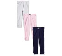 Luvable Friends - Pantaloni unisex in cotone per neonati, rosa chiaro e blu navy, 3-6 mesi