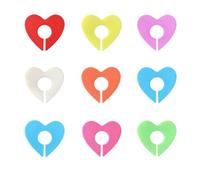 Luvafey 24 pennarelli in silicone a forma di cuore per bicchieri da vino | Etichette identificative carine adatte per bicchieri da vino e birra per bar, feste e riunioni di famiglia