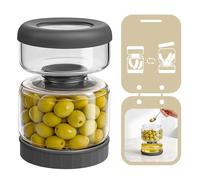 Luvan Barattolo per Sottaceti 750 ml/25.4 oz Capovolto, Contenitore per Sottaceti con Coperchio a Filtro Ribaltabile, Senza BPA e Senza Piombo, per Cetrioli, Olive, Pomodori, Cipolle e Carciofi