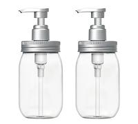 Luvan Dispenser di Sapone 450 ml,Realizzato in Materiale Sicuro, Privo di BPA,Facile da Usare con Una Sola Mano, Senza Fuga&Senza Gocciolamento,Adatto per Tutti I Tipi di Sapone Liquido o Lozione