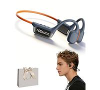 Luvant Bone Conduction Headphones - Open-Ear Wireless Bluetooth Headset, 360° Panoramic Audio, Lightweight & Sweat-Resistant, Built-in Mic, Long Battery Life, Ideal for Running, Cycling, Commute (#D)