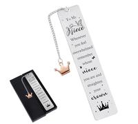 Luvart Segnalibri in metallo per nipote, regalo ispiratore per nipote da zia zio, incoraggiante laurea, matrimonio, compleanno, andare al college, Natale, accompagnamento regalo per nipoti da zia zio