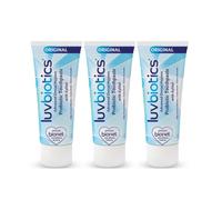 Luvbiotics Original Toothpaste with Probiotics & Xylitol Promotes Good Bacteria for Fresh Breath, Healthy Gums & Teeth. No SLS, Parabens, Artificial Colours/Flavours/Sweeteners, 75ml Tube, Pack of 3